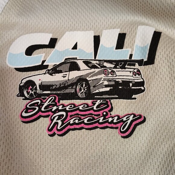 Legend Cali Street Racing Tee Jersey Henley Boy M 10/12 - Picture 5 of 6